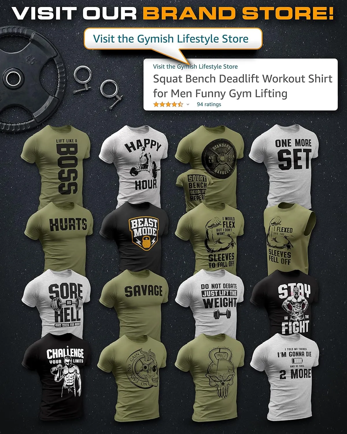 Savage Not Average Gym Workout Motivational Weightlifting Mens T-Shirt