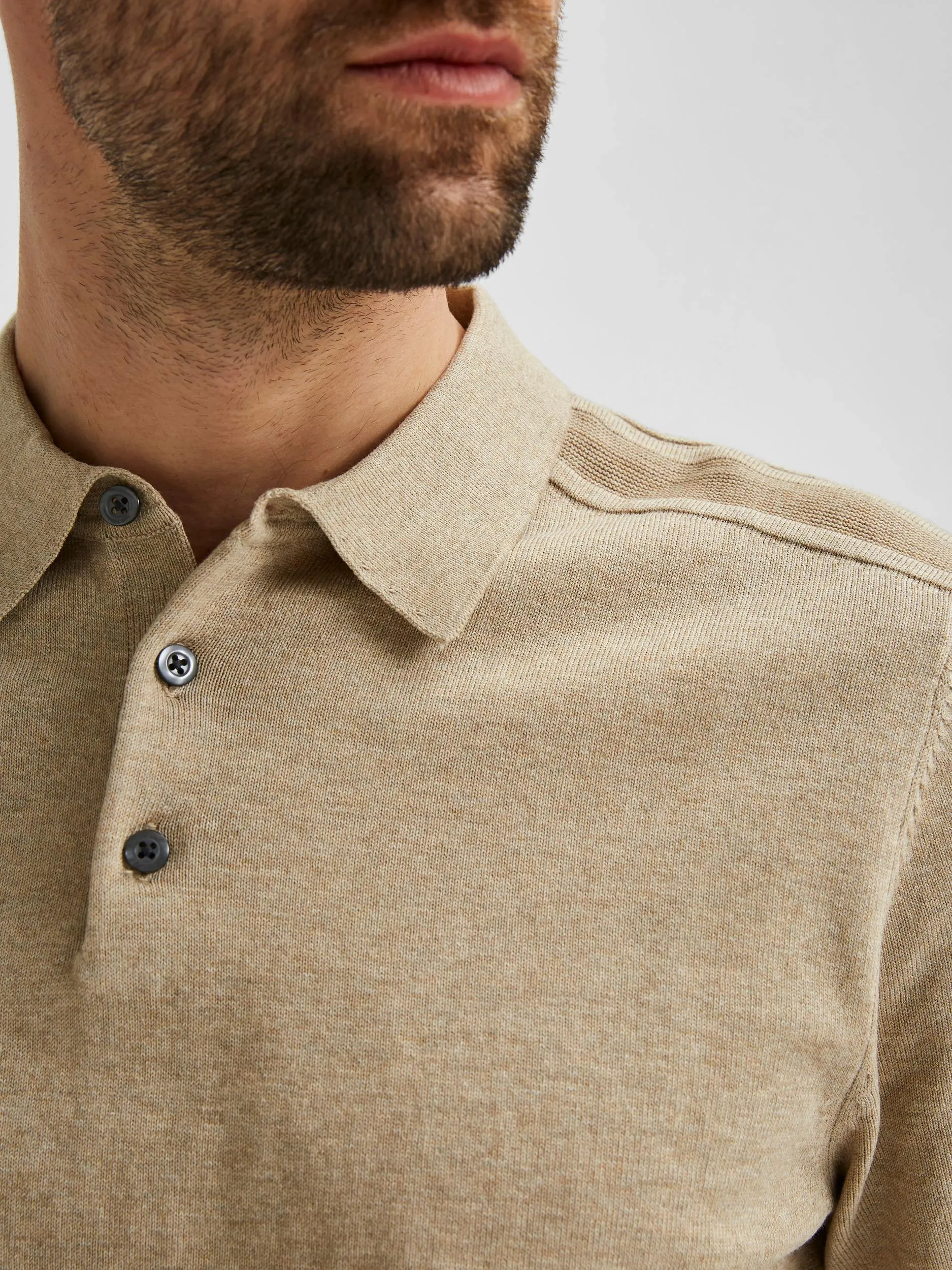 Selected Homme Berg - Polo med korte ærmer
