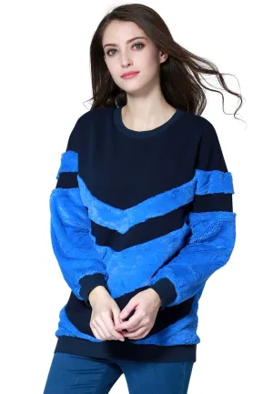 Soft Comfortable Navy & Blue Sweatshirt