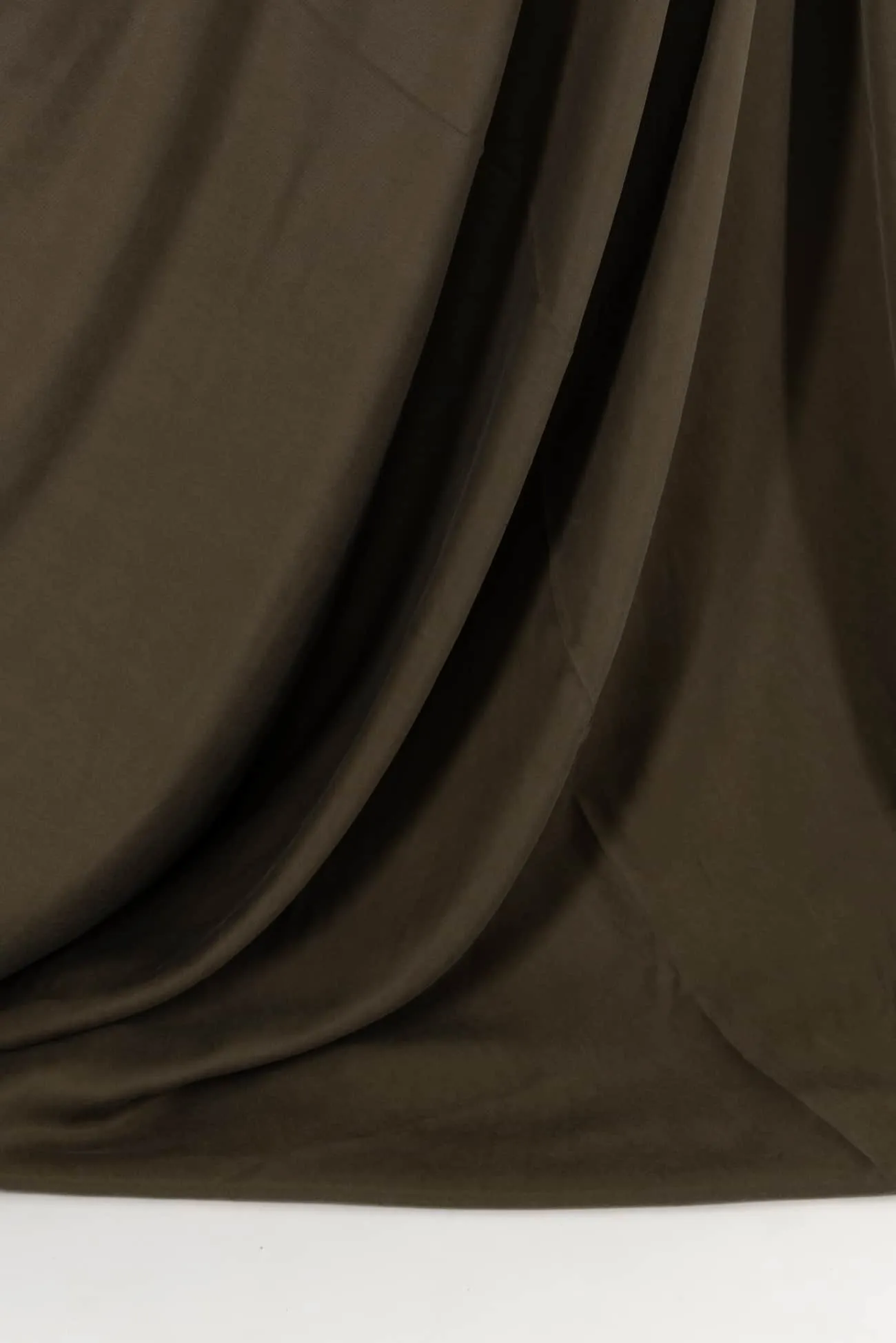 Spanish Olive Washed Rayon Woven - ENDCUT