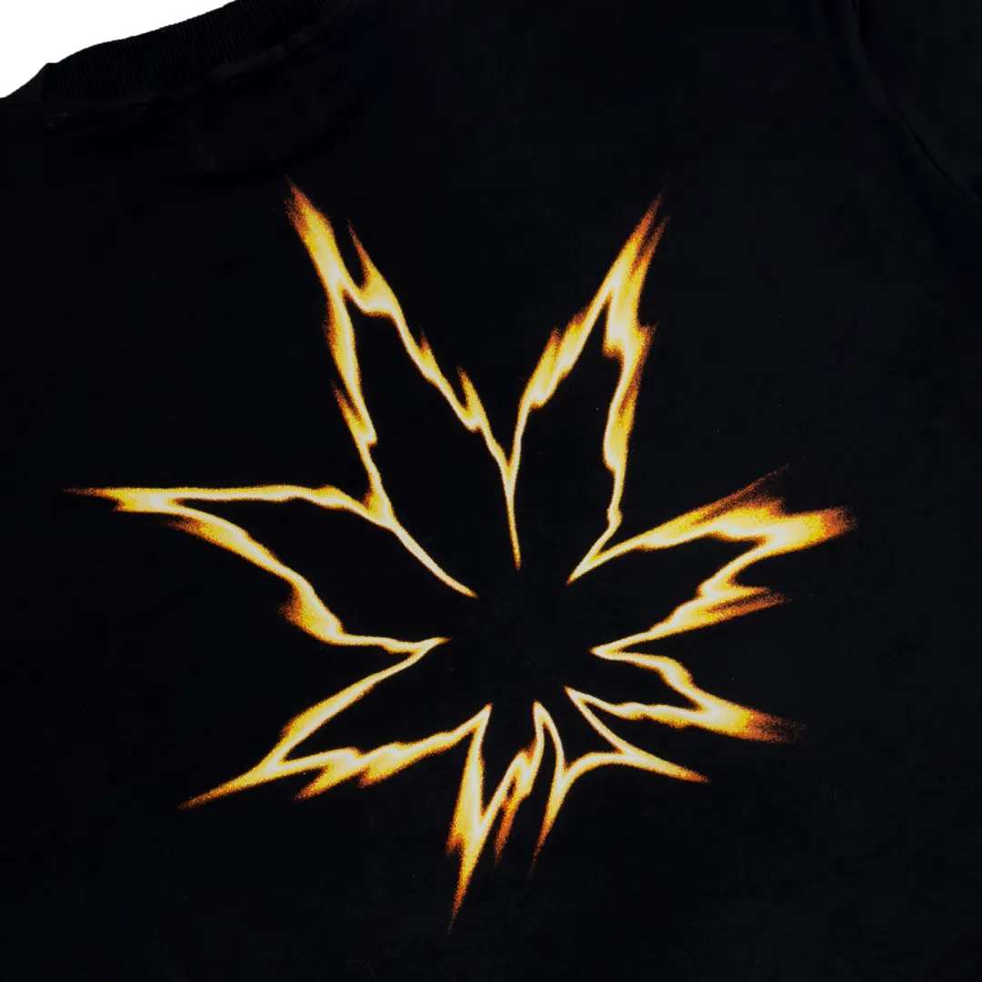Stoned Retro : Flame Tee Black