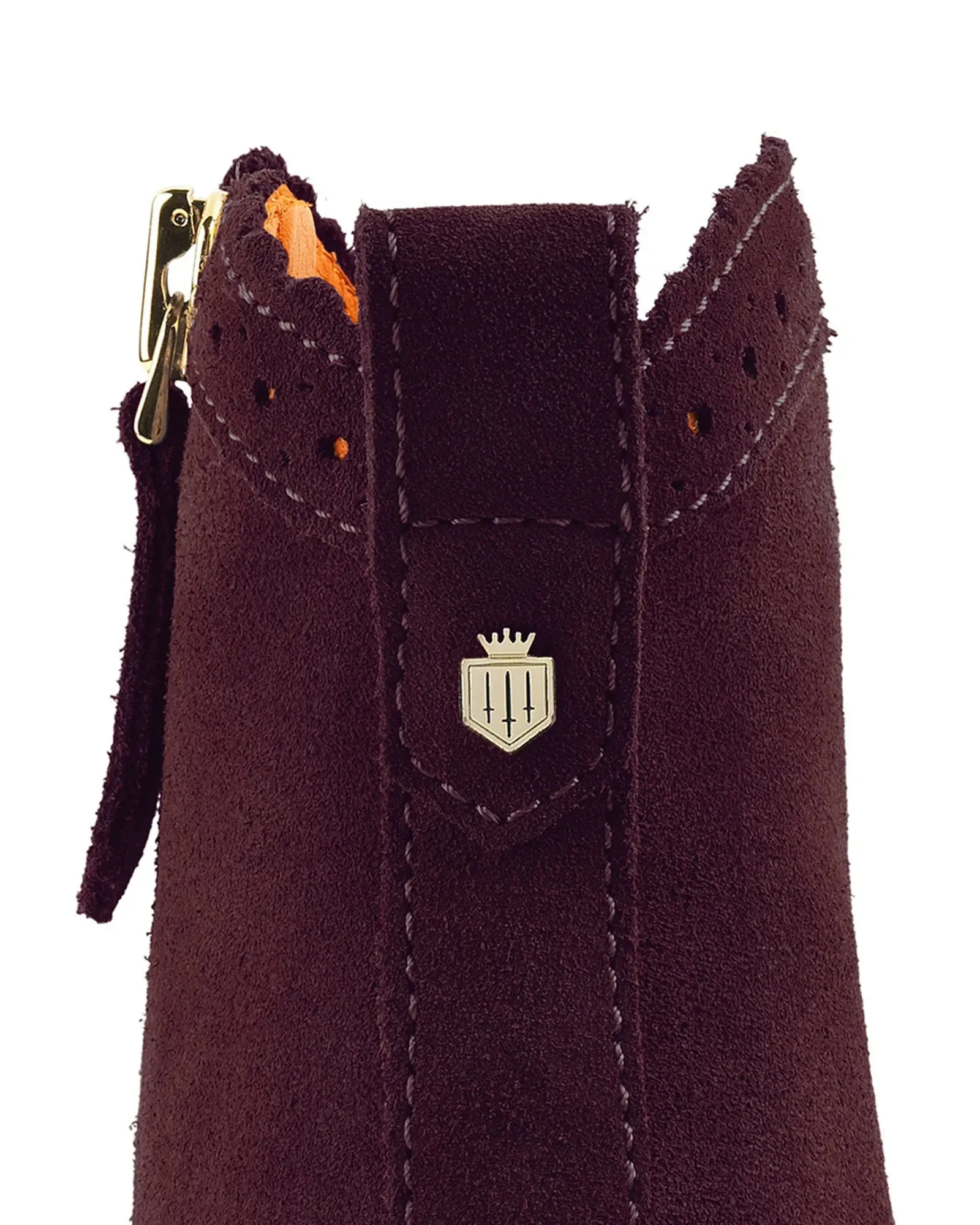 The Regina Ankle Boot - Plum Suede