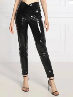 Trend4us High-Waist Glossy Latex Pants