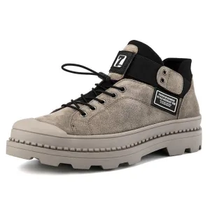West Louis Design Ankle Suede Leather Boots