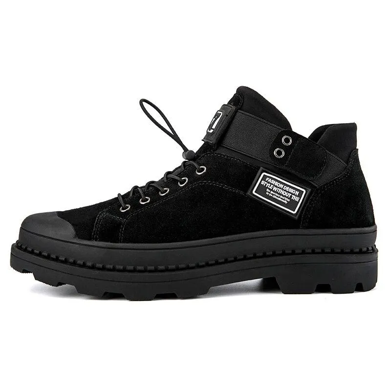 West Louis Design Ankle Suede Leather Boots
