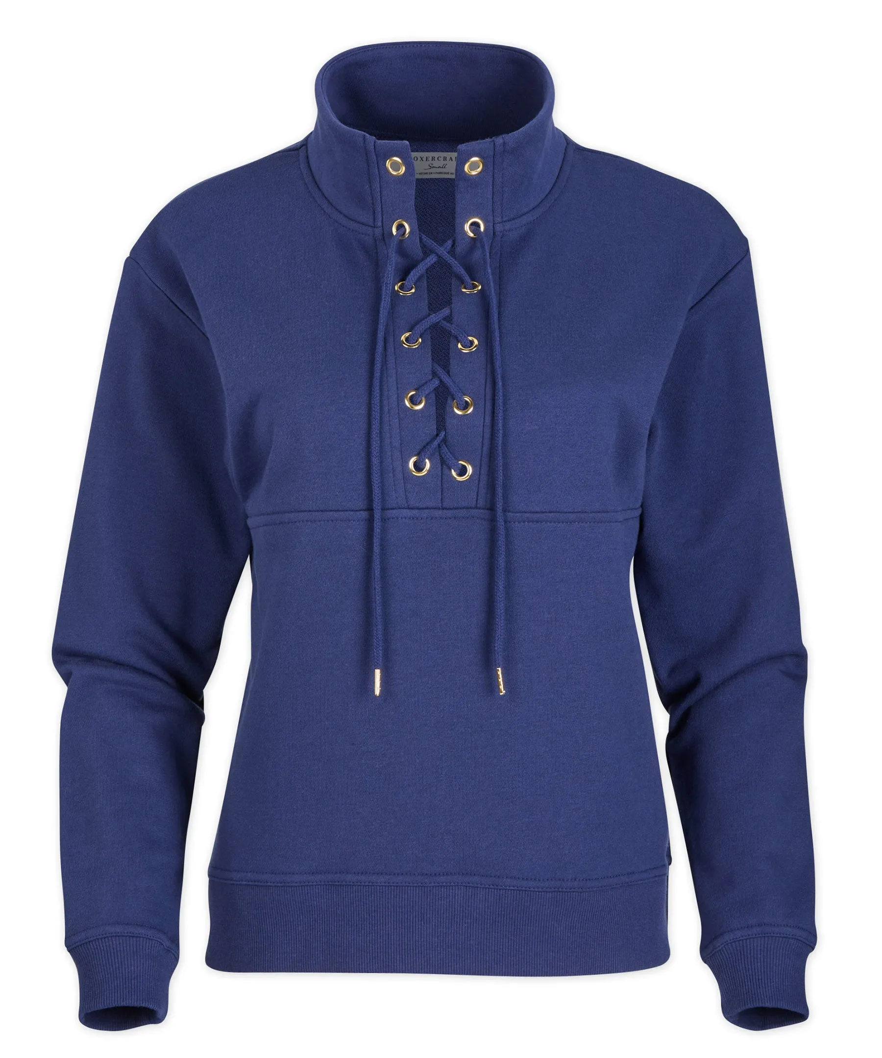 Women's Long Sleeve Lace Up Pullover