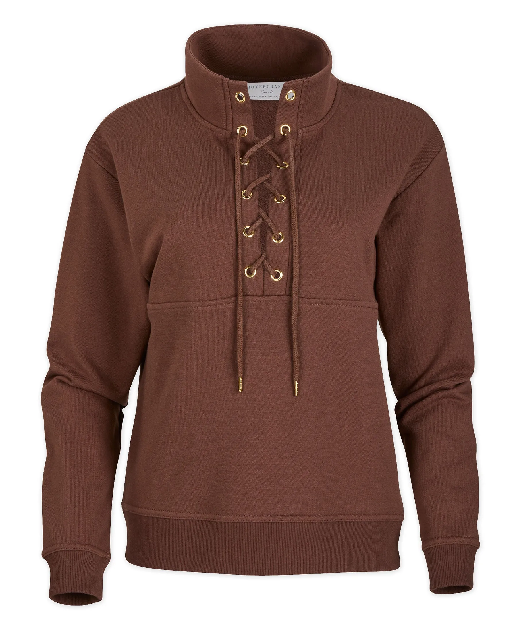 Women's Long Sleeve Lace Up Pullover