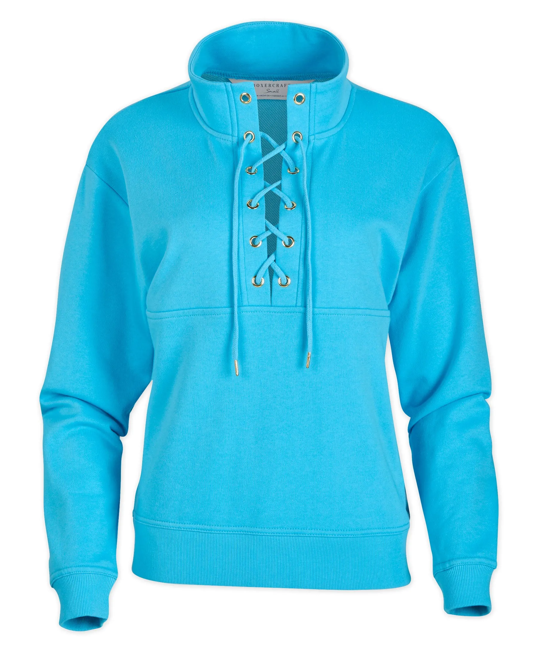 Women's Long Sleeve Lace Up Pullover