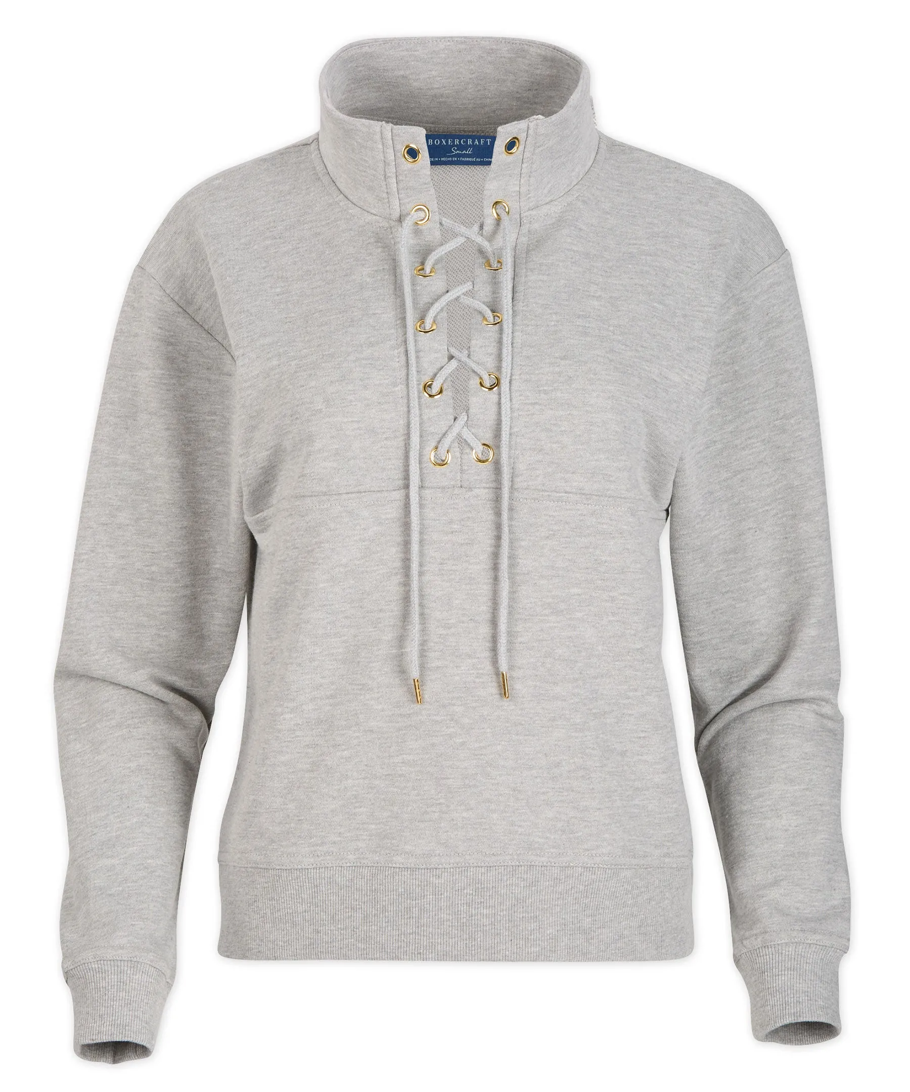 Women's Long Sleeve Lace Up Pullover