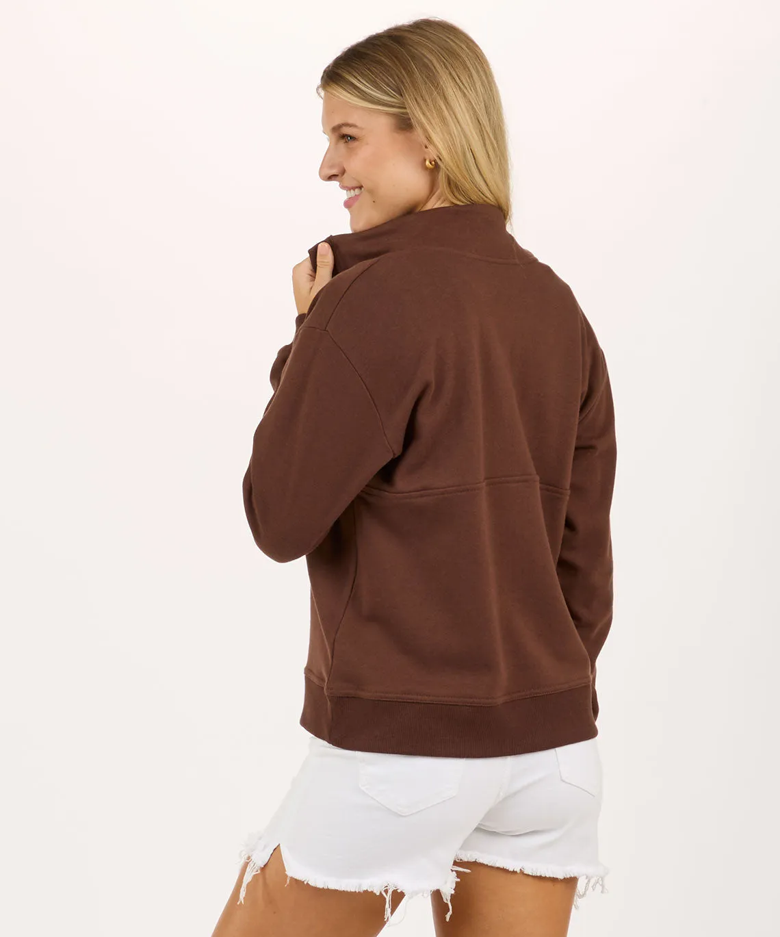 Women's Long Sleeve Lace Up Pullover