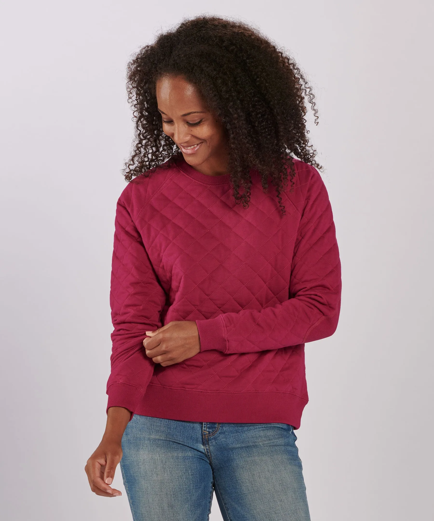 Women's Quilted Crew