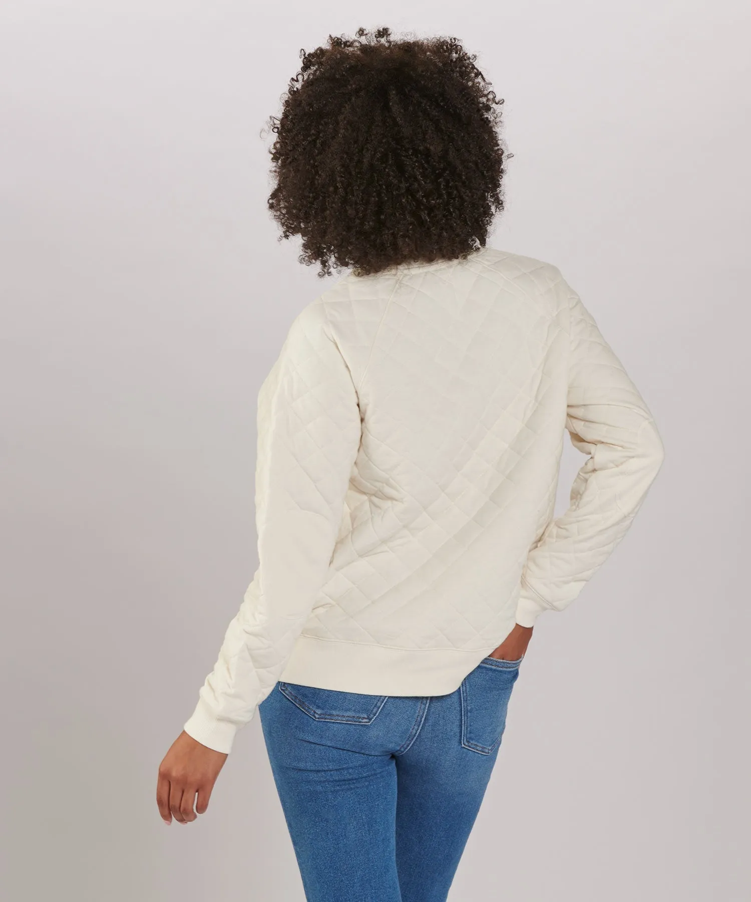 Women's Quilted Crew