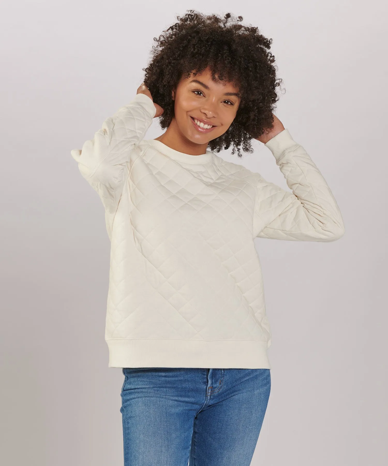 Women's Quilted Crew