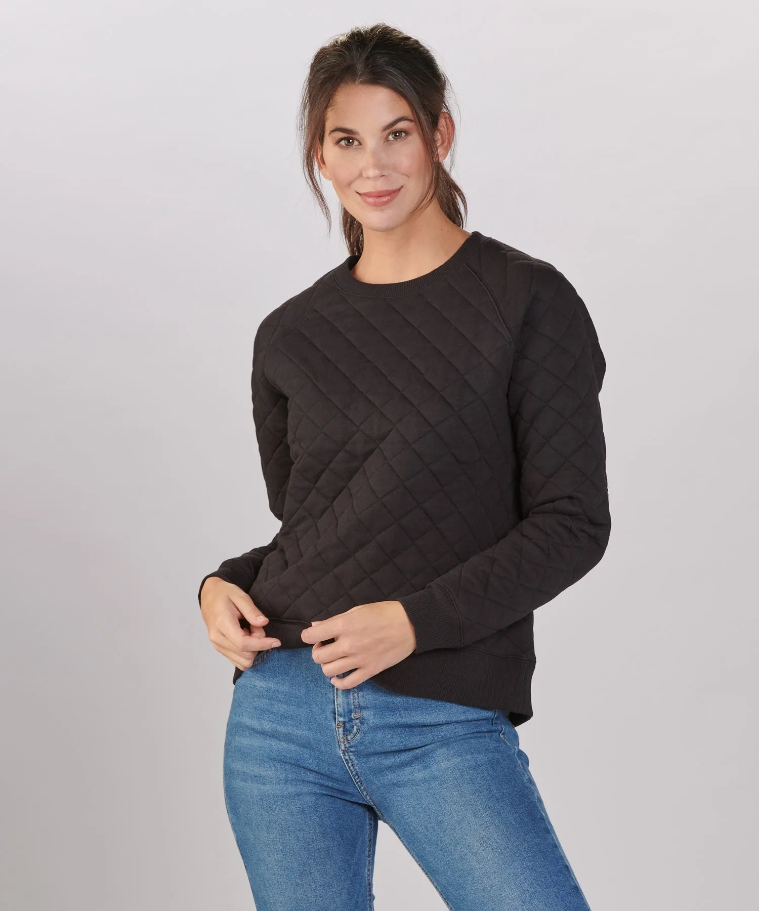 Women's Quilted Crew