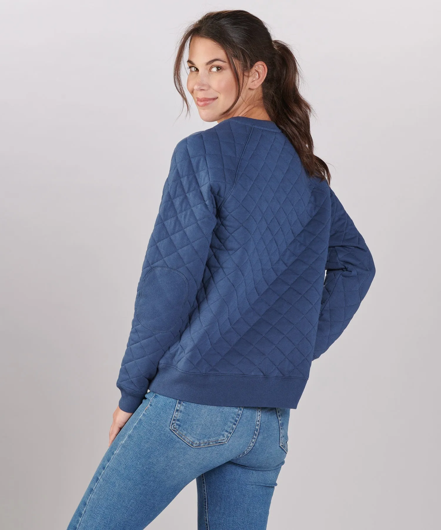 Women's Quilted Crew