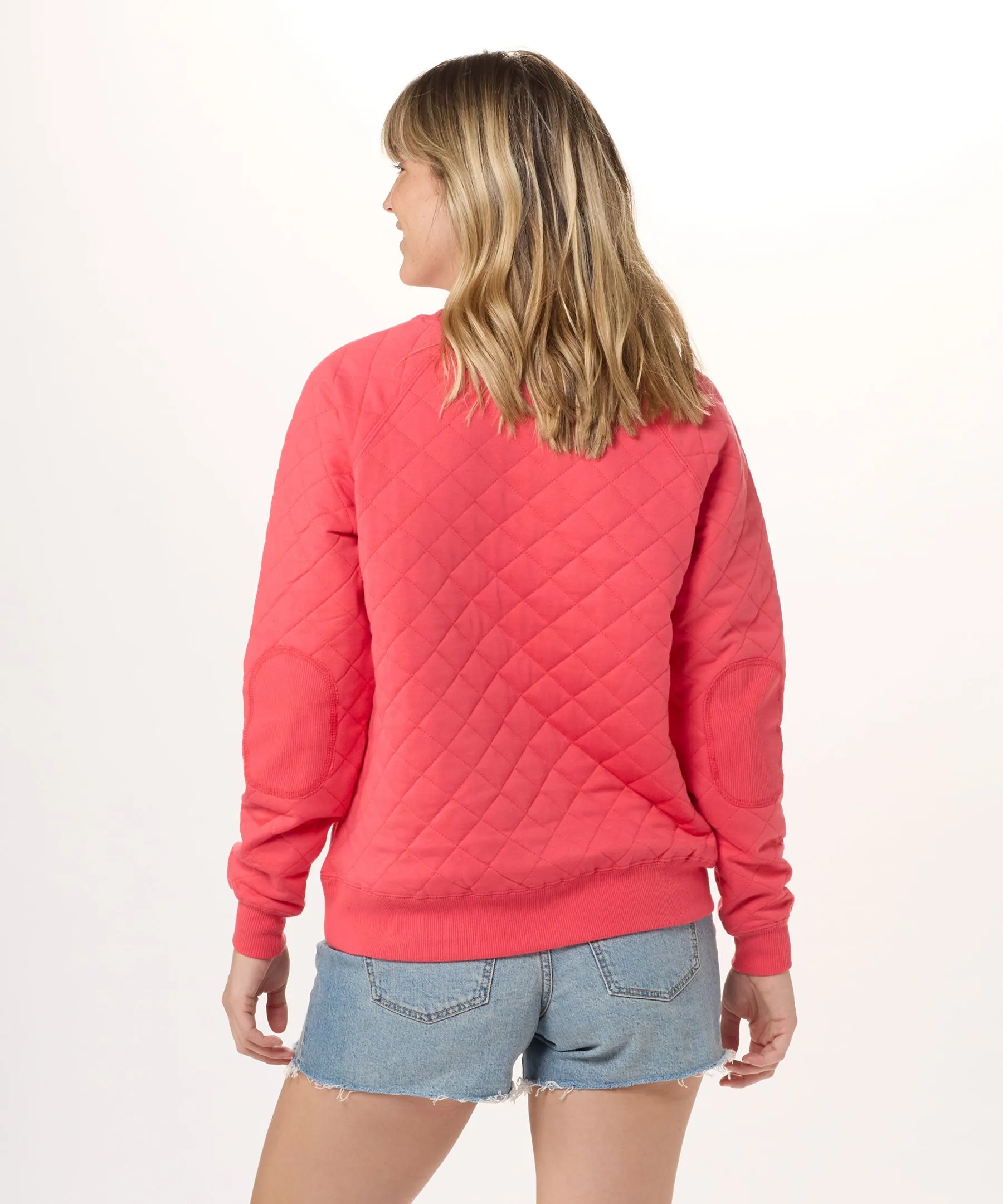 Women's Quilted Crew
