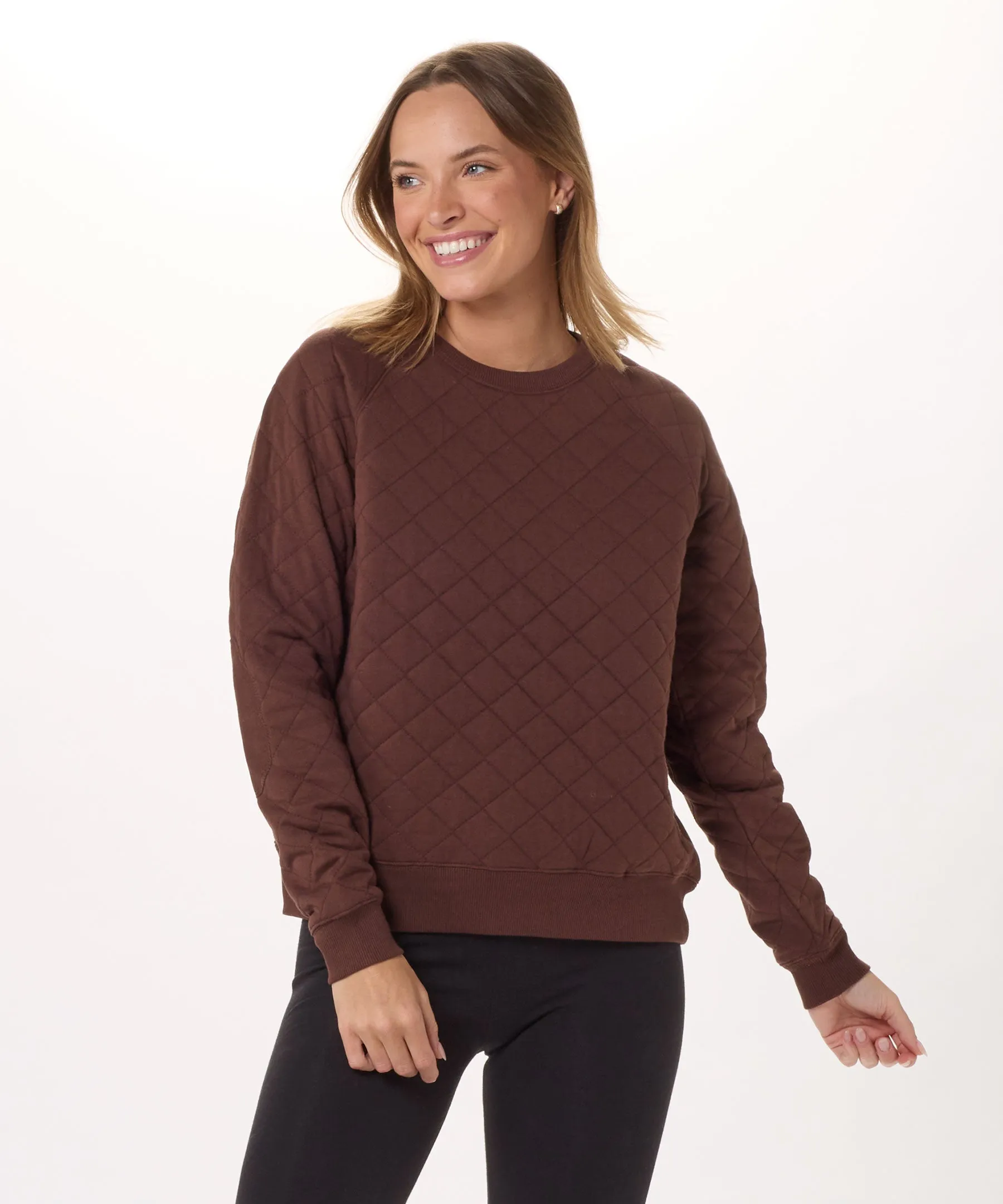 Women's Quilted Crew