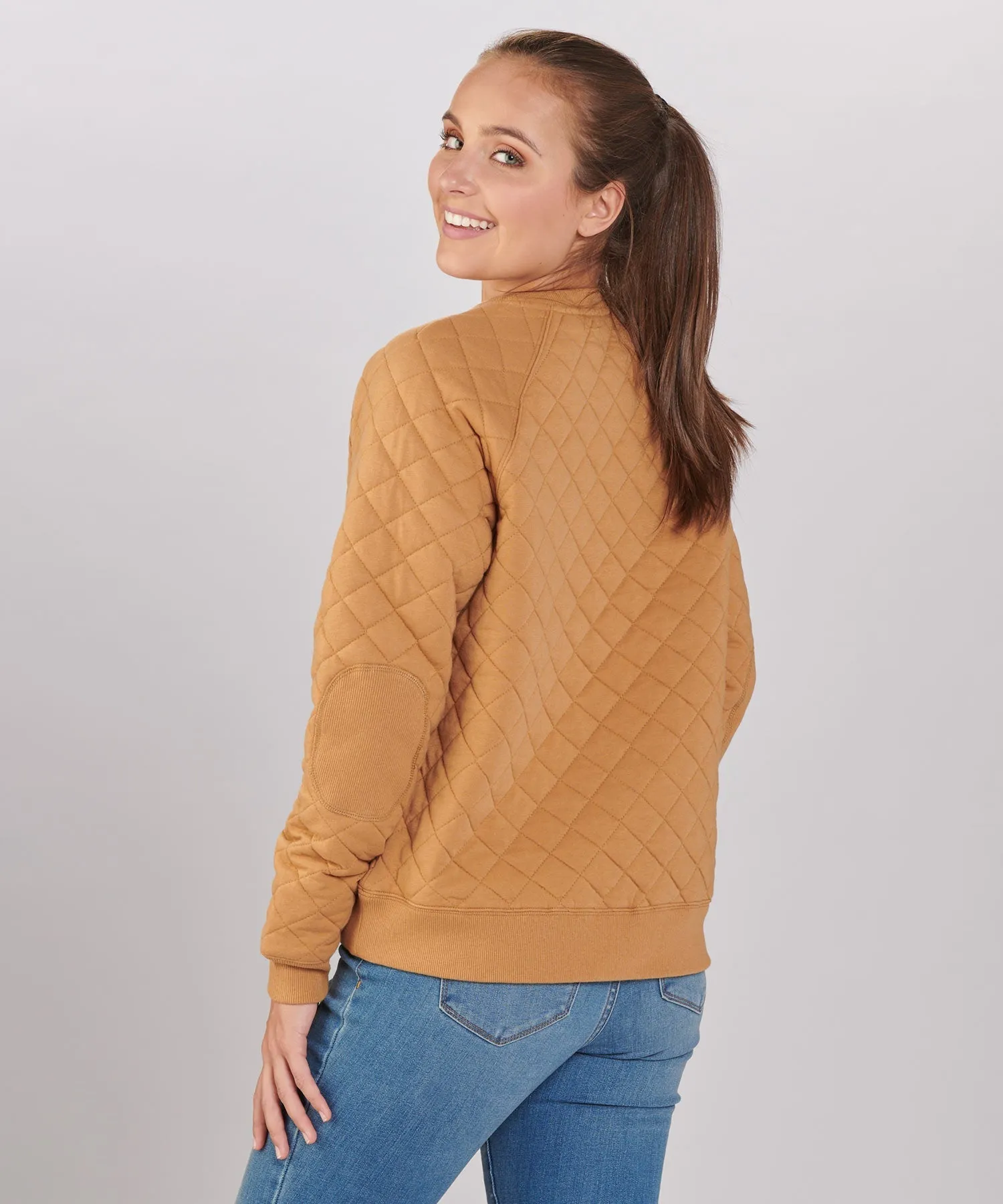 Women's Quilted Crew