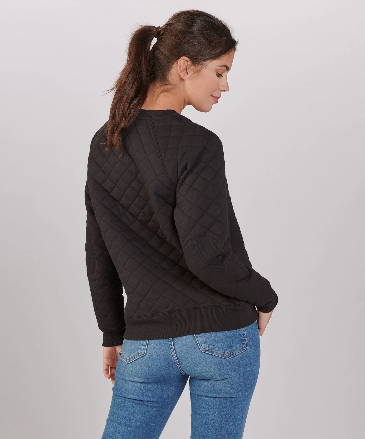 Women's Quilted Crew