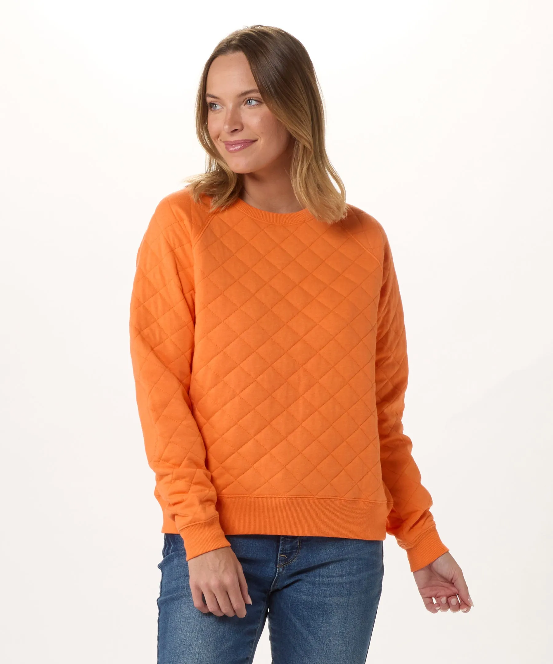 Women's Quilted Crew