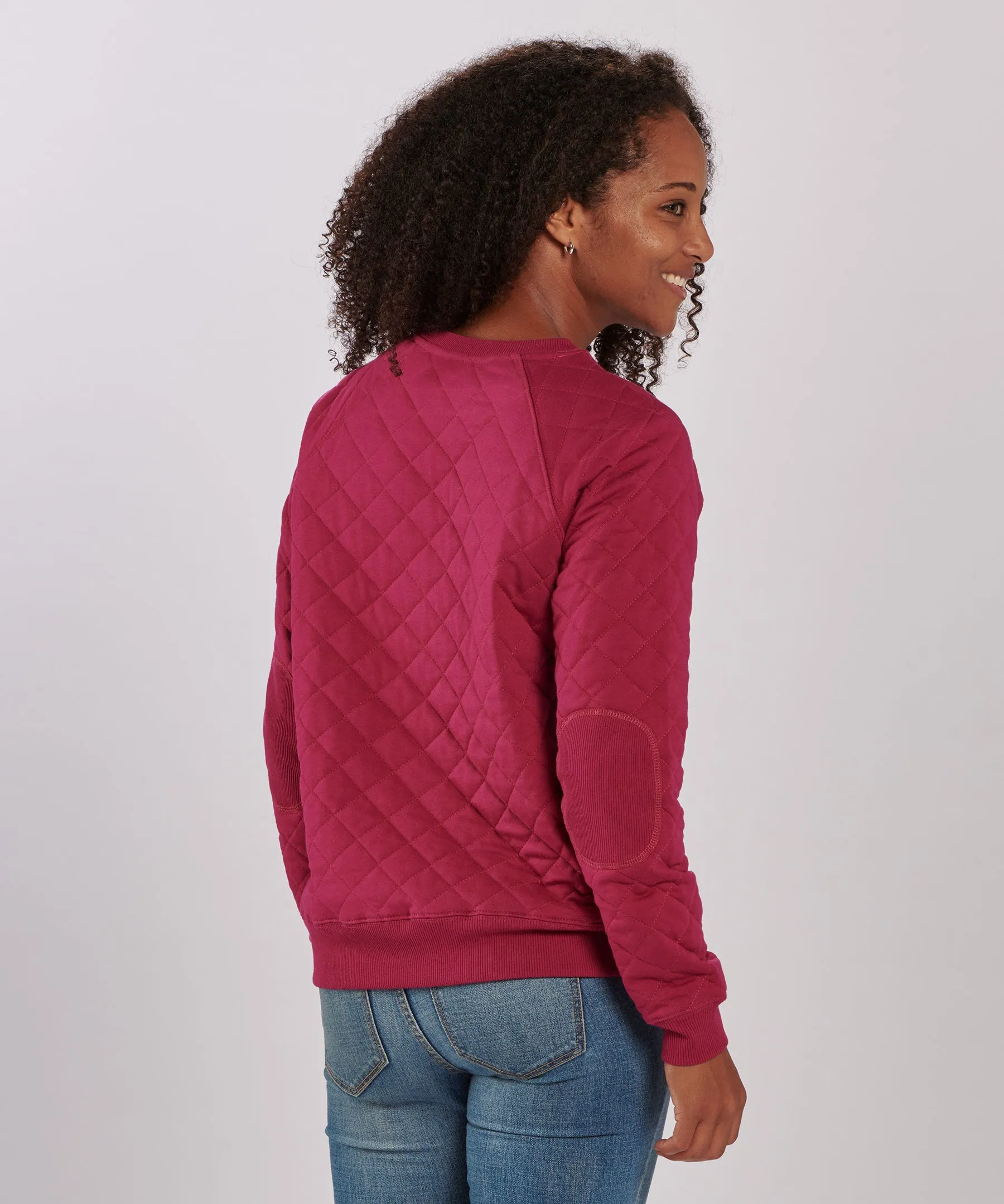 Women's Quilted Crew