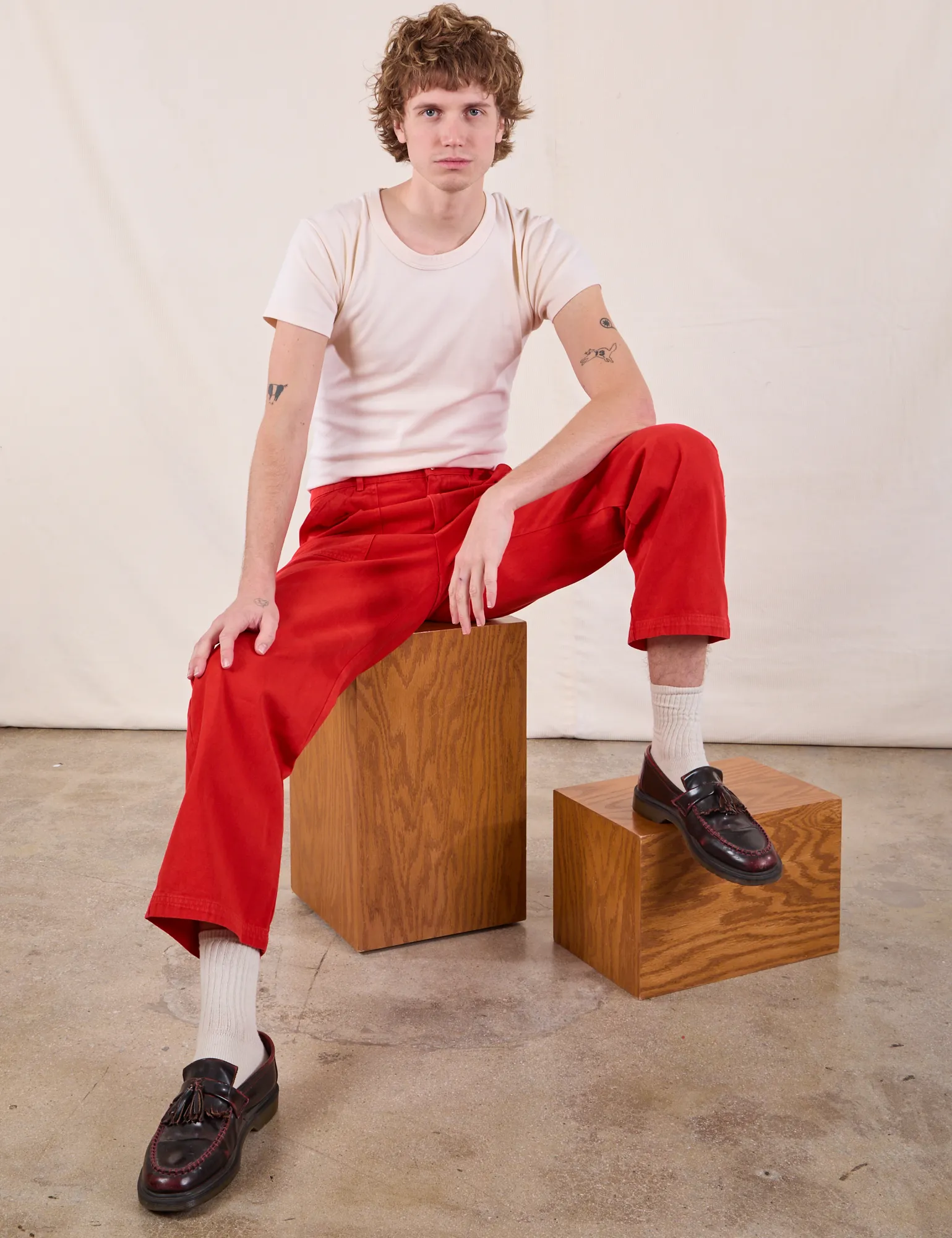 Work Pants - Mustang Red