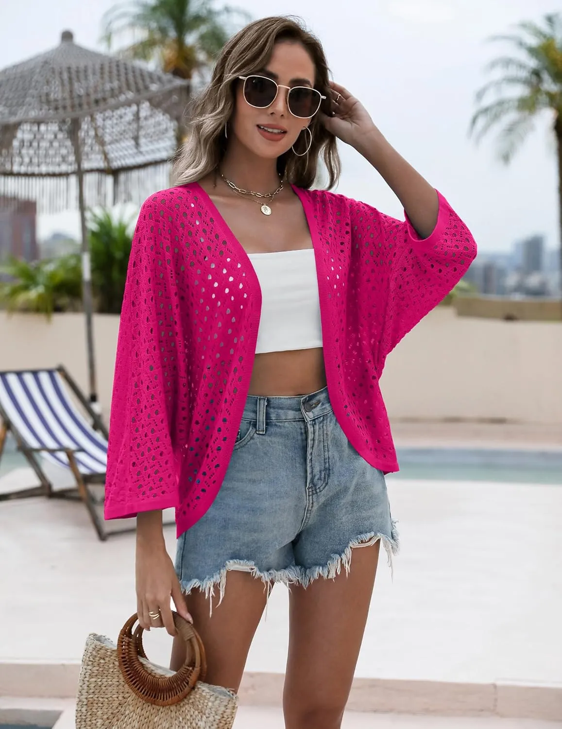 Zeagoo Womens Summer Crochet Cardigan Sweaters
