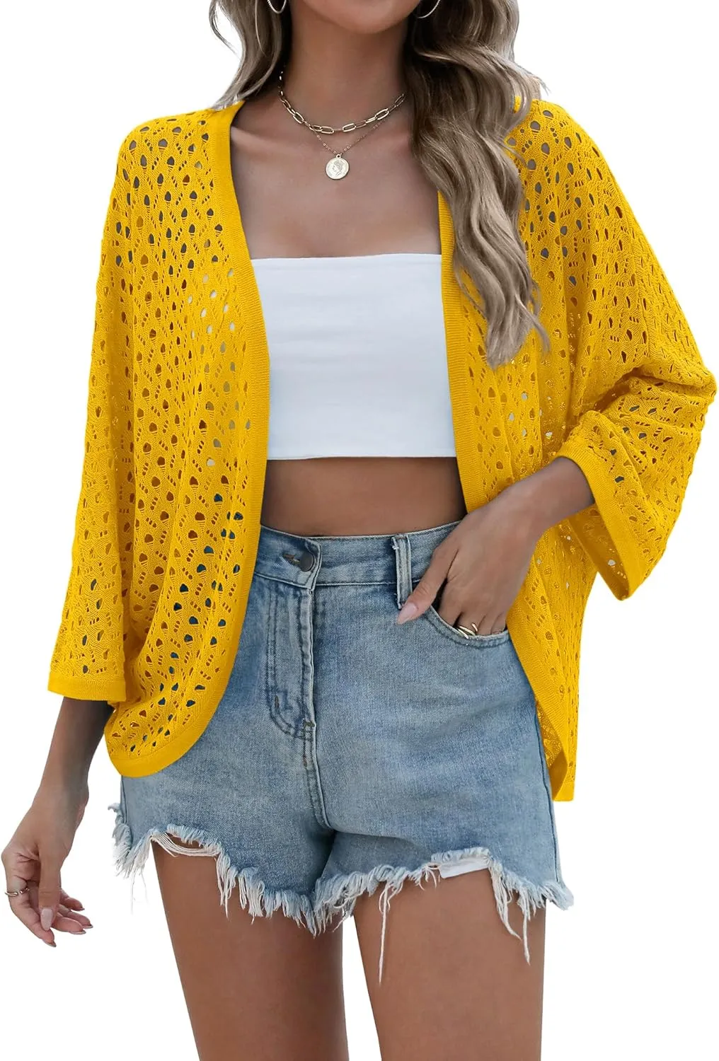 Zeagoo Womens Summer Crochet Cardigan Sweaters