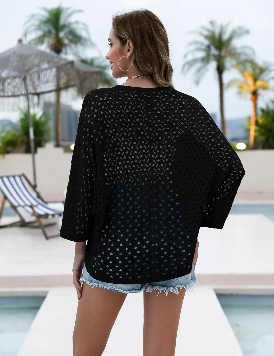 Zeagoo Womens Summer Crochet Cardigan Sweaters