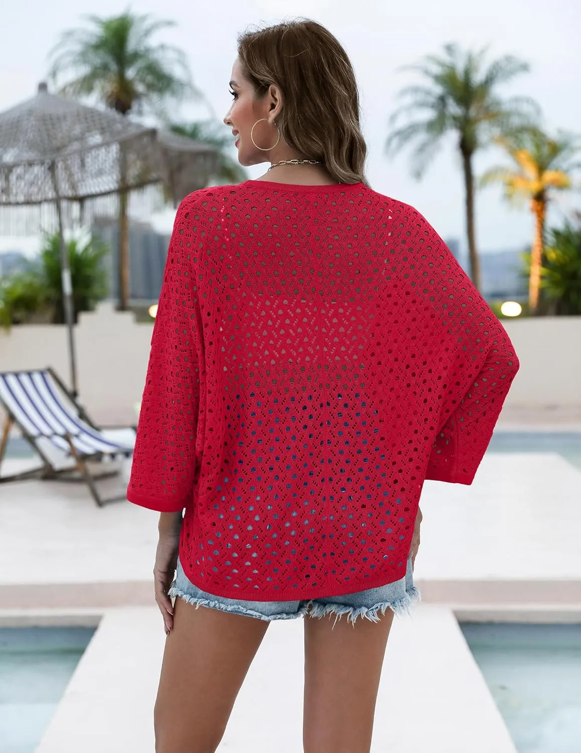 Zeagoo Womens Summer Crochet Cardigan Sweaters