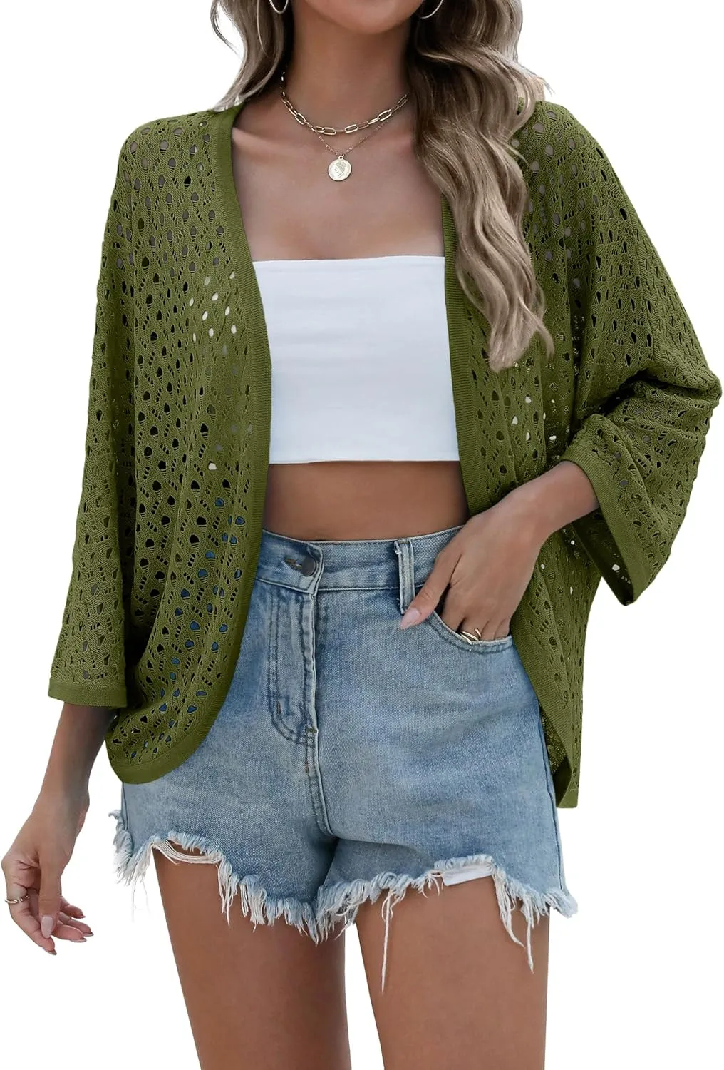 Zeagoo Womens Summer Crochet Cardigan Sweaters