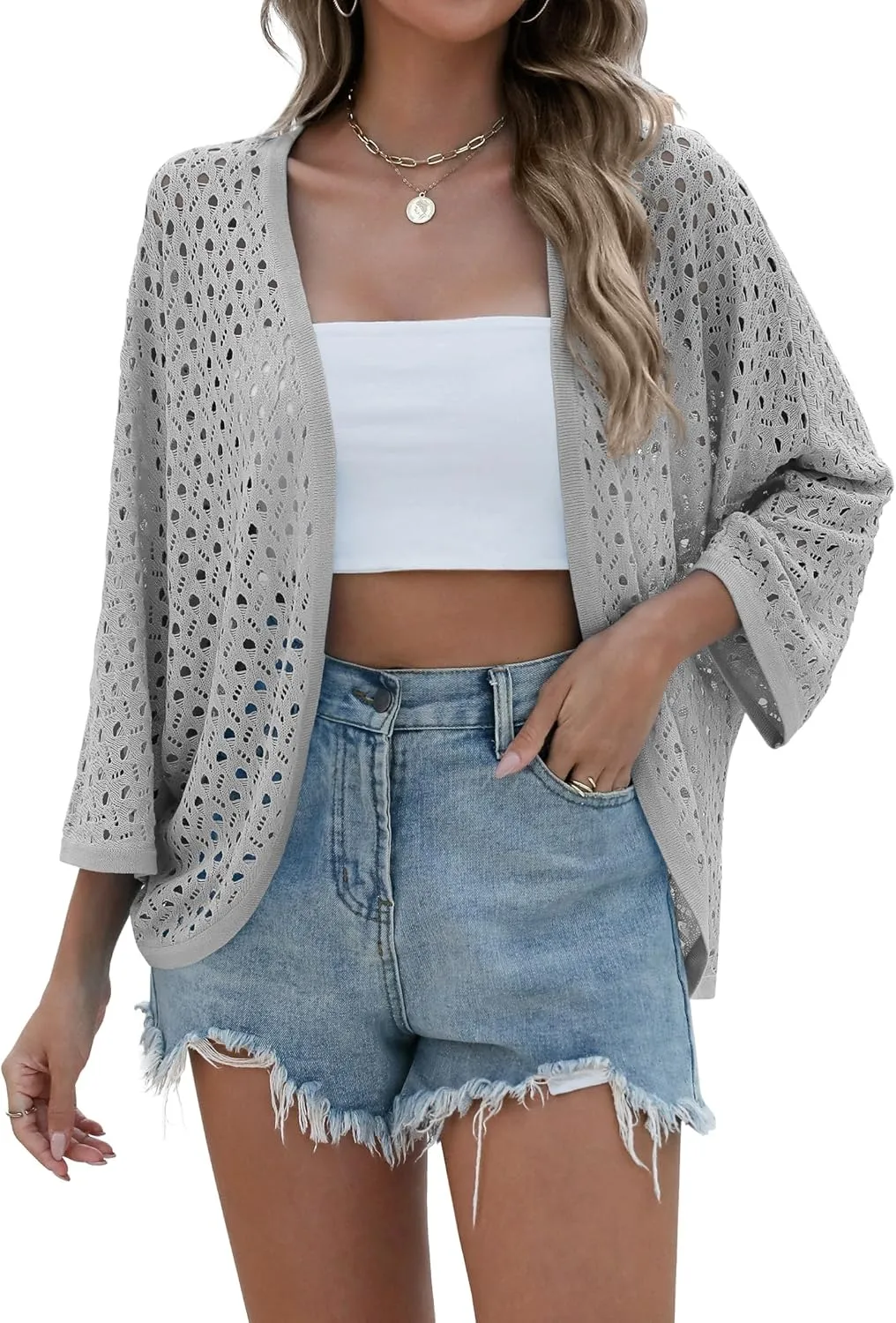 Zeagoo Womens Summer Crochet Cardigan Sweaters