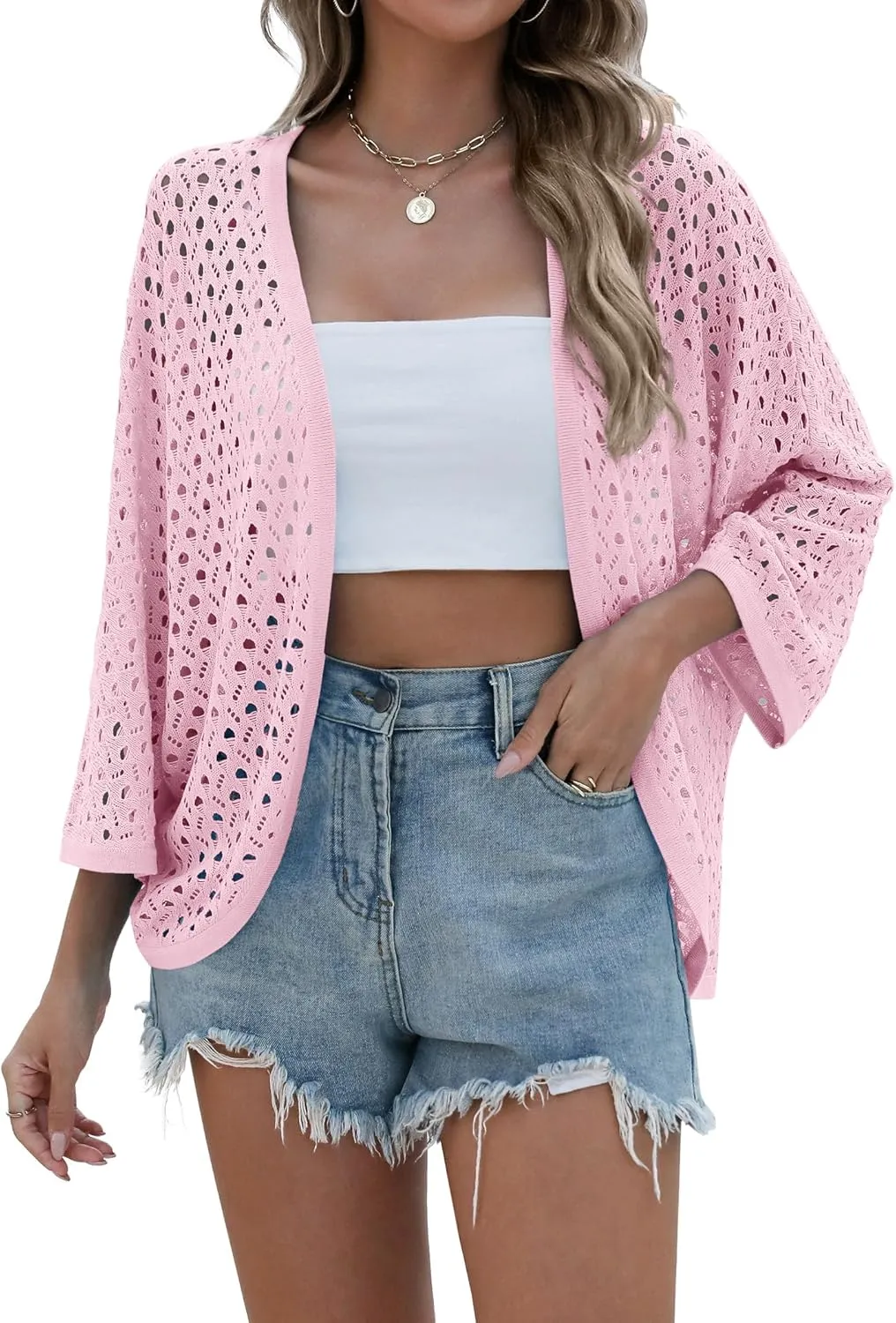 Zeagoo Womens Summer Crochet Cardigan Sweaters