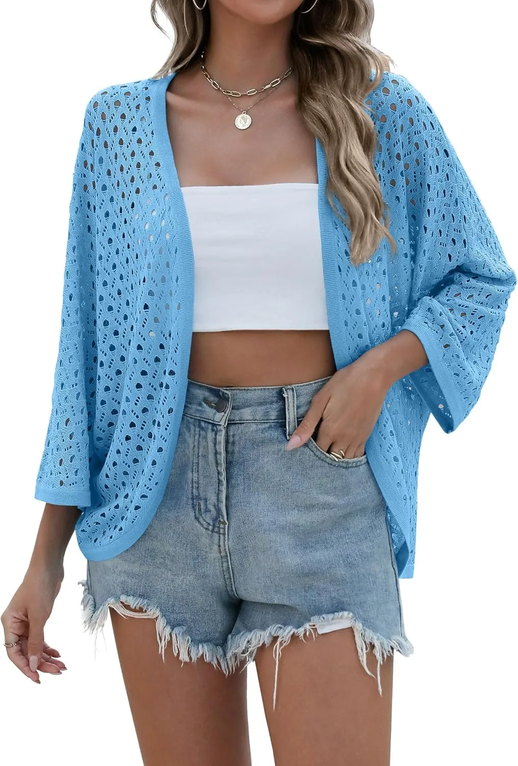 Zeagoo Womens Summer Crochet Cardigan Sweaters