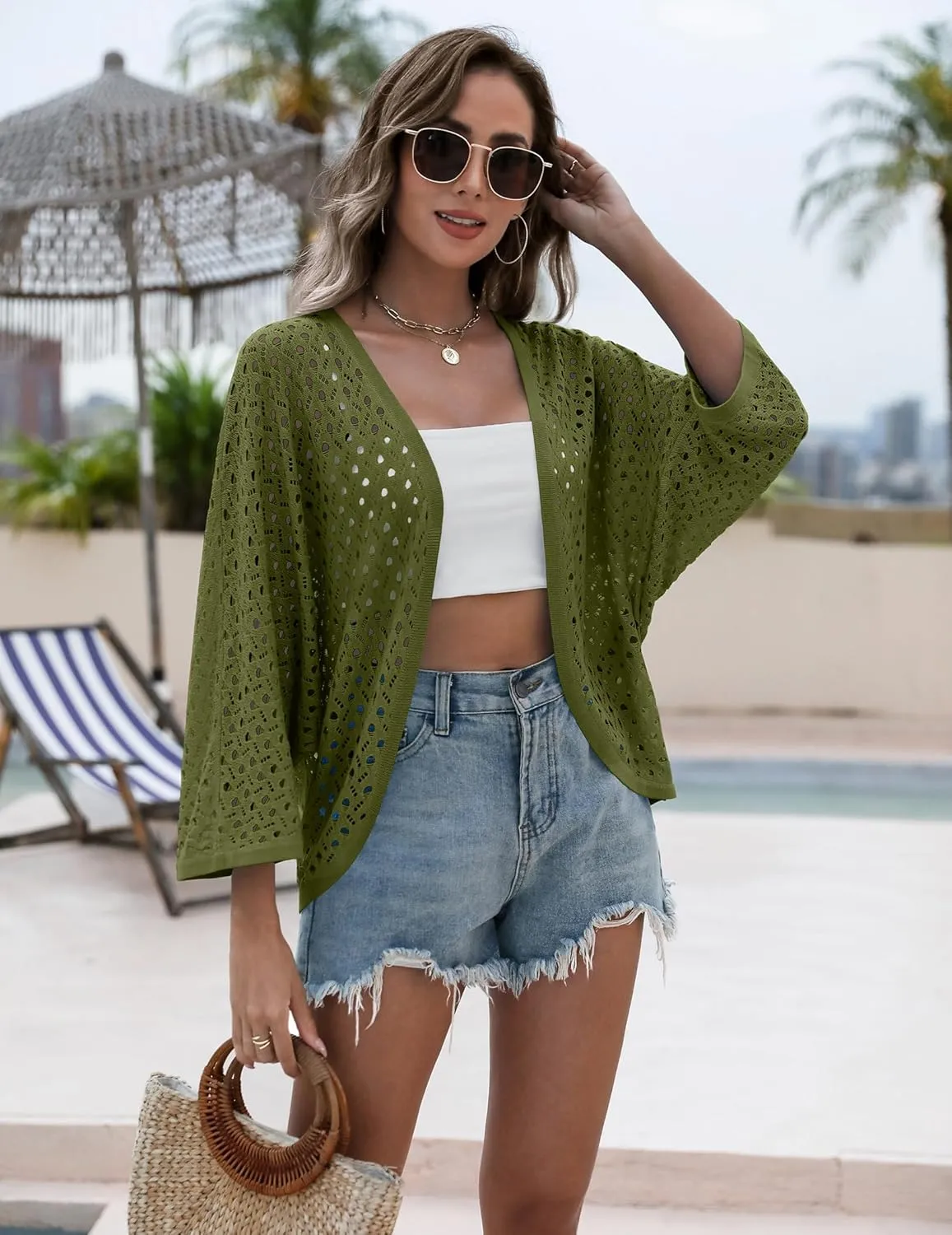 Zeagoo Womens Summer Crochet Cardigan Sweaters