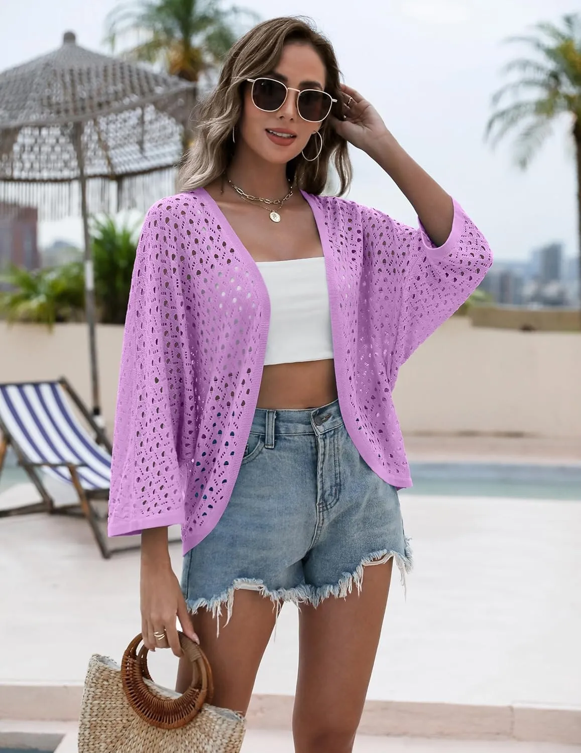 Zeagoo Womens Summer Crochet Cardigan Sweaters