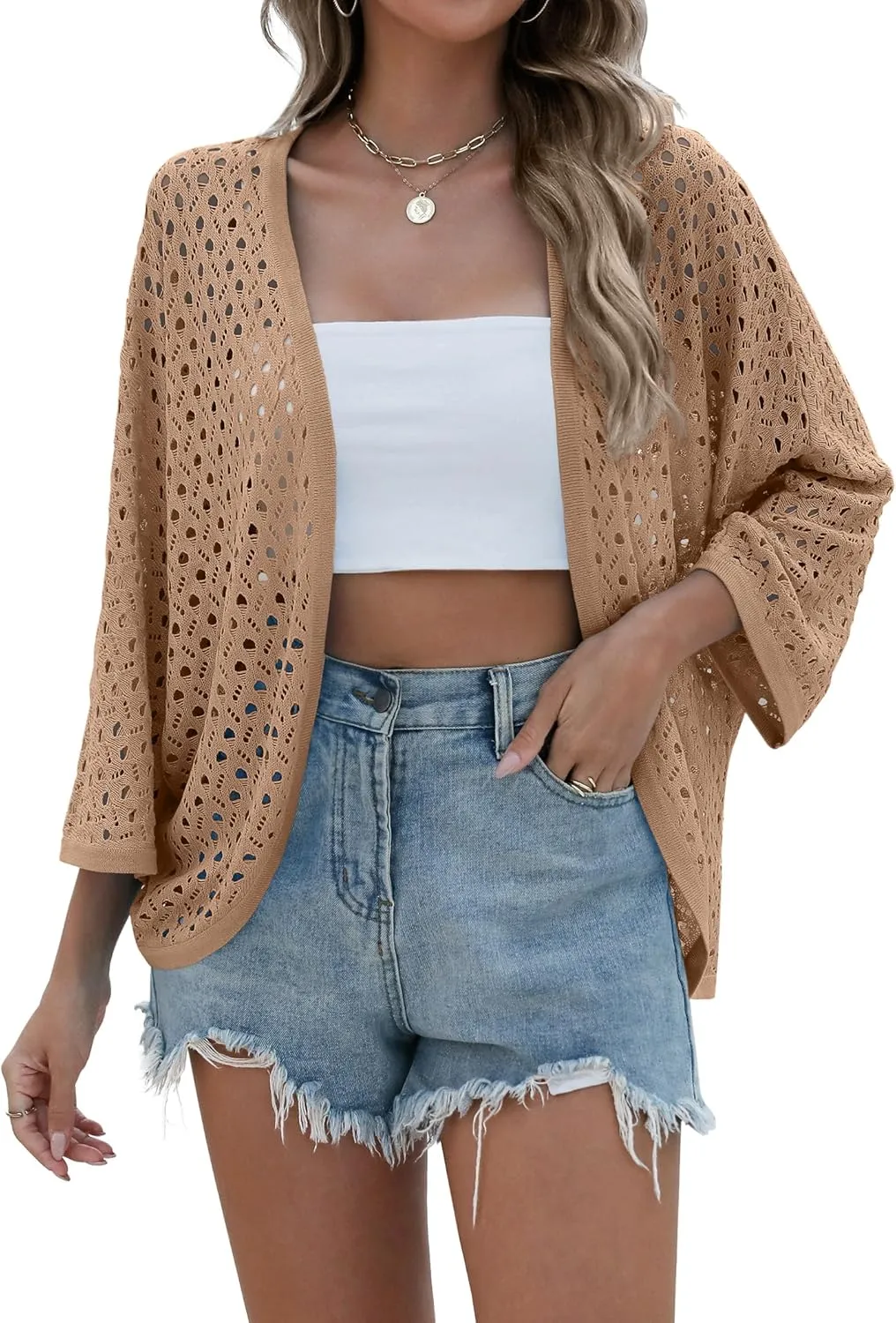 Zeagoo Womens Summer Crochet Cardigan Sweaters