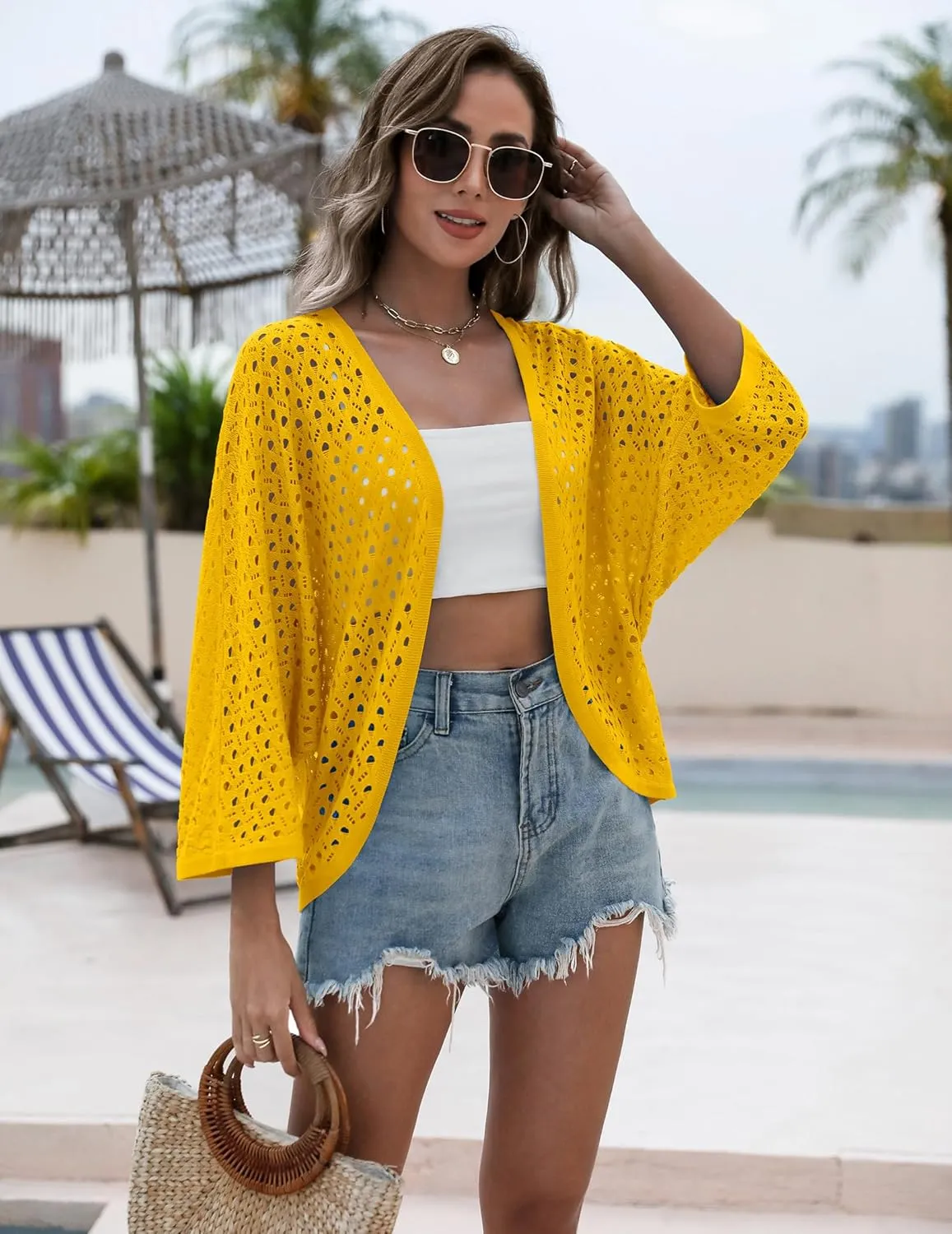 Zeagoo Womens Summer Crochet Cardigan Sweaters