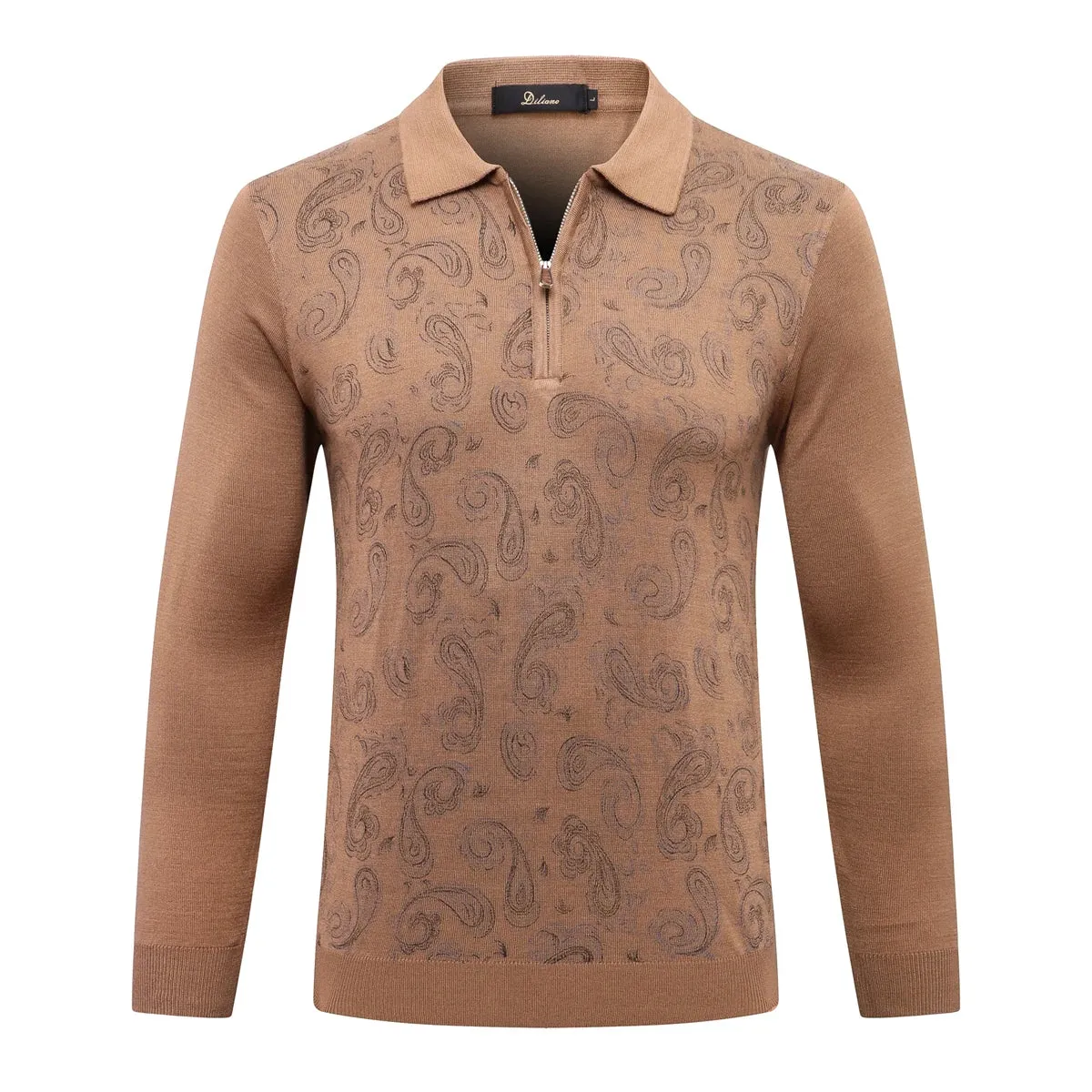 Zipper Comfort Business Style Wool Sweater