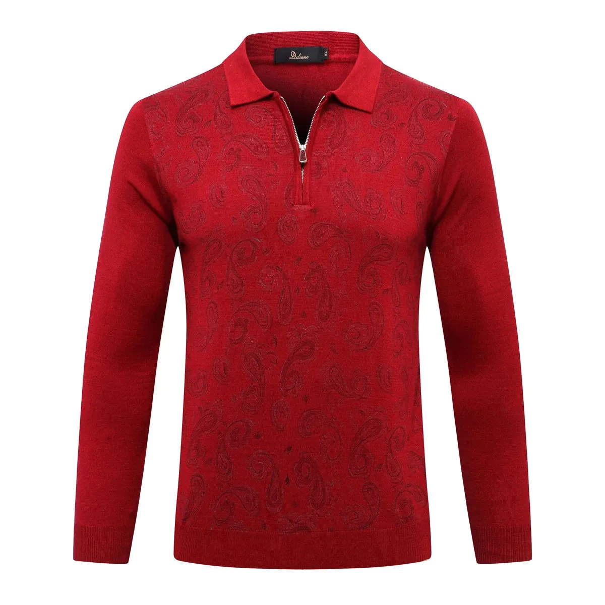 Zipper Comfort Business Style Wool Sweater