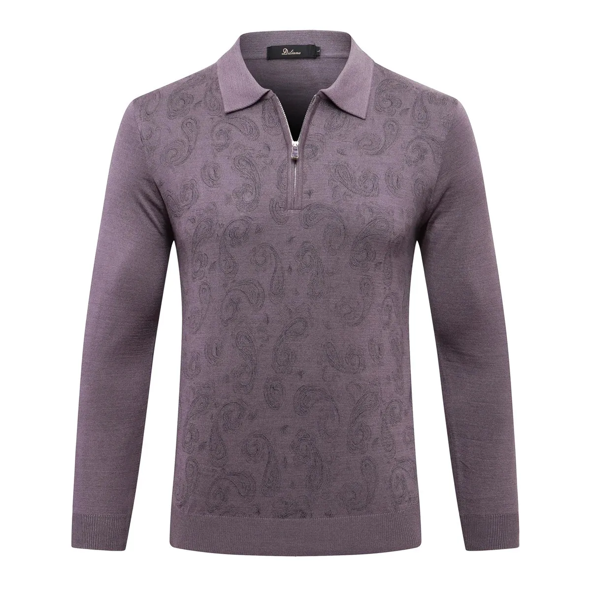 Zipper Comfort Business Style Wool Sweater